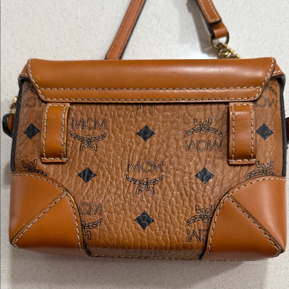 RARE FIND! Authentic MCM Brown and Gold Crossbody/Belt Bag - Picture 10 of 11